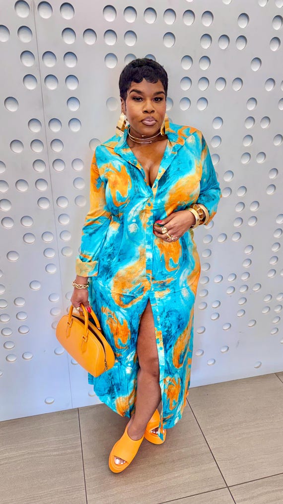 Orange Burst  Dress /Top