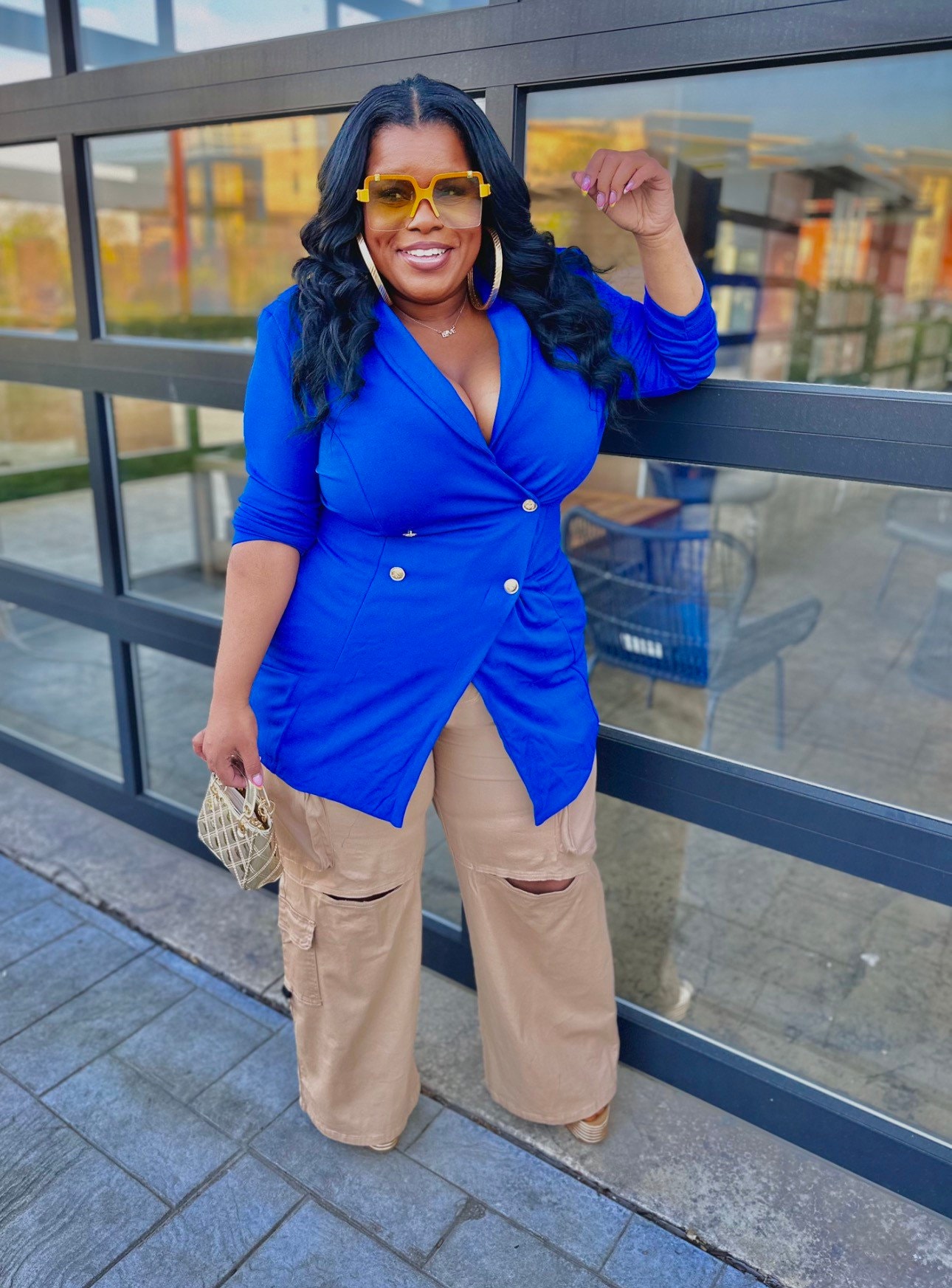Royal Blue Blazer Etsy