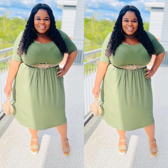 Basic Slay Dress ( Green)