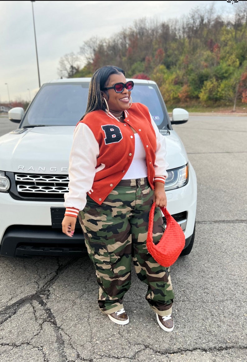 Plus Size Womens Varsity Jacket Multiple Colors Etsy