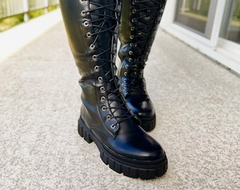 Lace Me  Combat  Boots