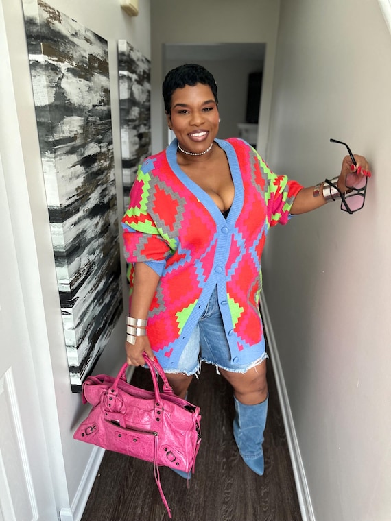 Rainbow  Lego Cardigan