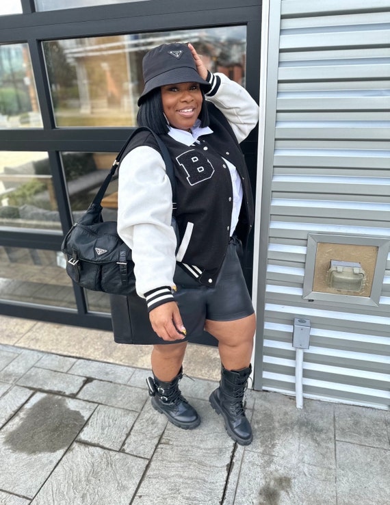 Plus Size Womens Varsity Jacket Multiple Colors Etsy UK