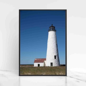 Nantucket Print, Lighthouse Photography, Beach Wall Art, New England Coast Print, Great Point Lighthouse, Summer Print, Instant Download