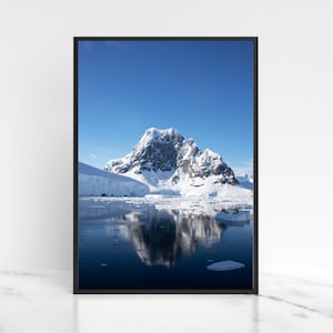 Antarctica Digital Download Winter Landscape Wall Art Antarctic Photography Iceberg and Glacier Digital Printable Art, Instant Download