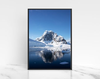 Antarctica Digital Download Winter Landscape Wall Art Antarctic Photography Iceberg and Glacier Digital Printable Art, Instant Download