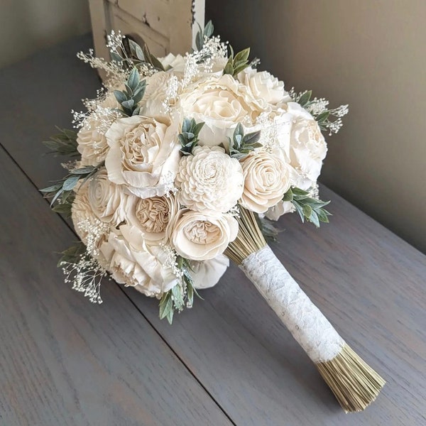 Wood Flower Bouquet Etsy