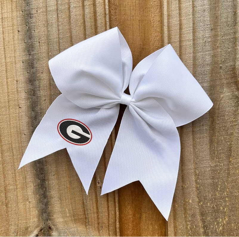 Georgia bulldog hair bow hotsell