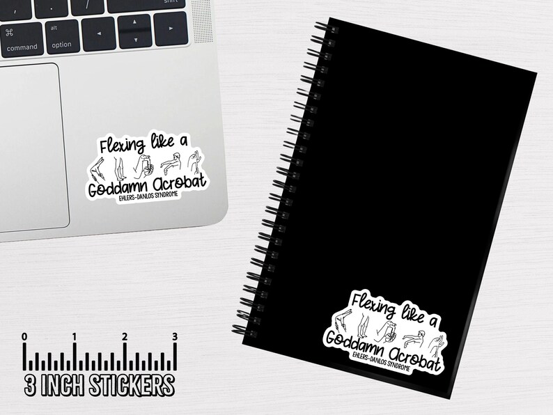 Acrobat Flexing EDS Awareness Sticker - Ehlers Danlos Syndrome - Etsy