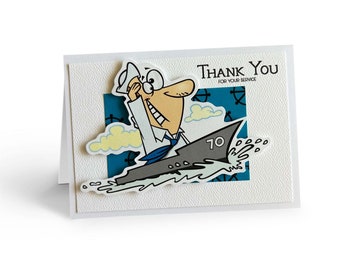 Sailor Thank You Card - Etsy