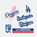 LA Dodgers Cut Files, SVG Files, Baseball Clipart, Cricut Los Angeles Dodgers Cutting Files, Baseball DXF, Clipart, Instant Download