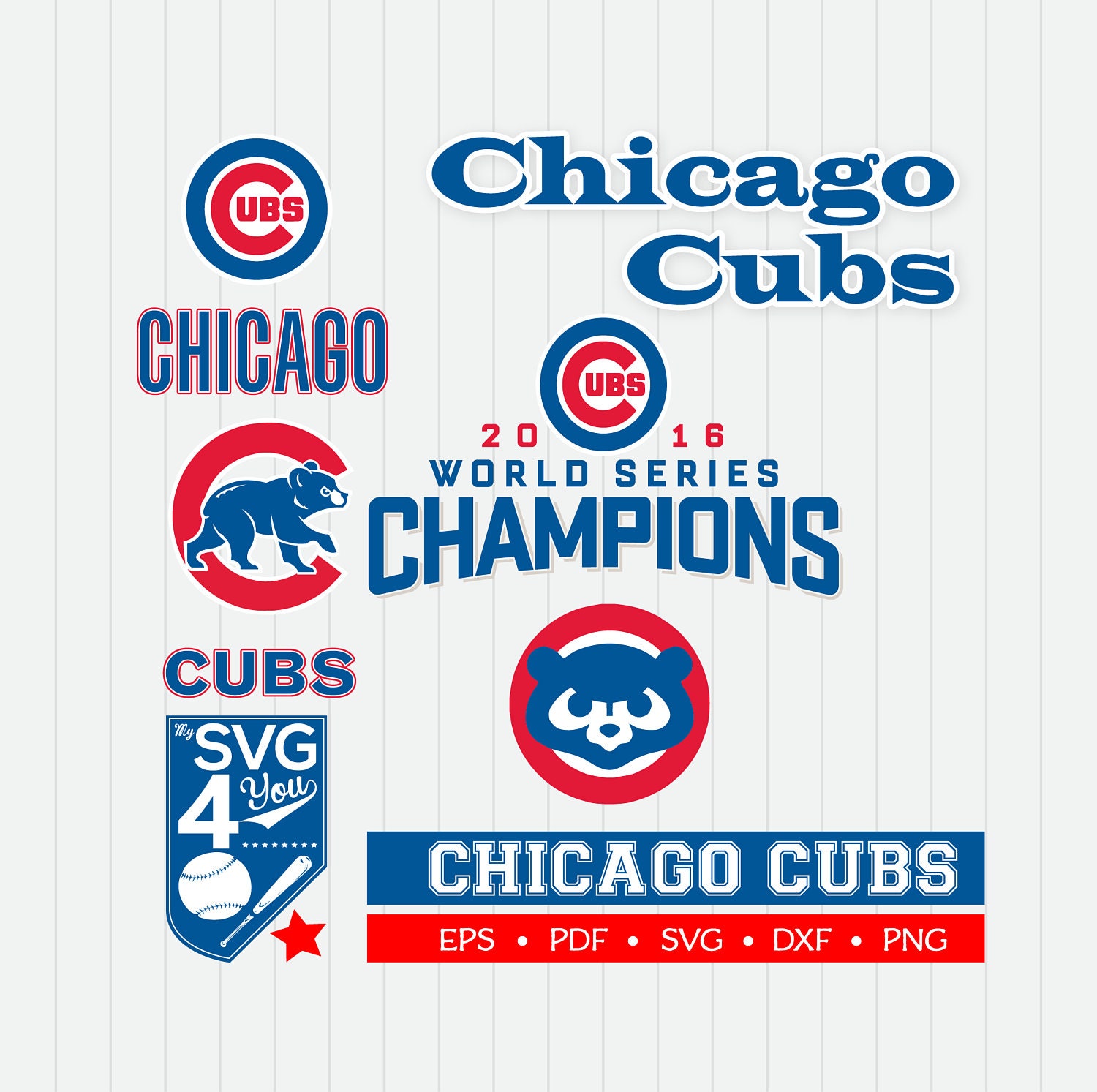 Download Chicago Cubs Cut Files SVG Files Baseball CLipart Cricut ...