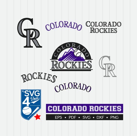 Download Colorado Rockies Cut Files SVG Files Baseball Clipart | Etsy