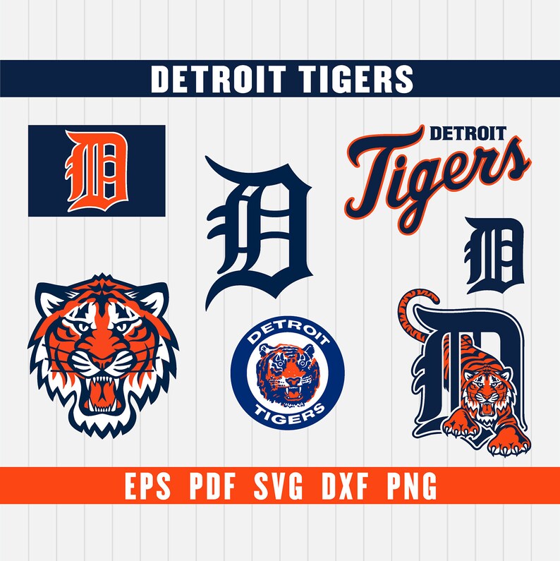 Detroit Tigers Cut Files Svg Files Baseball Clipart Cricut Etsy - image 0
