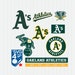 Oakland Athletics Cut Files, SVG Files, Baseball Clipart, Cricut Oakland Athletics Cutting Files, Baseball DXF, Clipart, Instant Download
