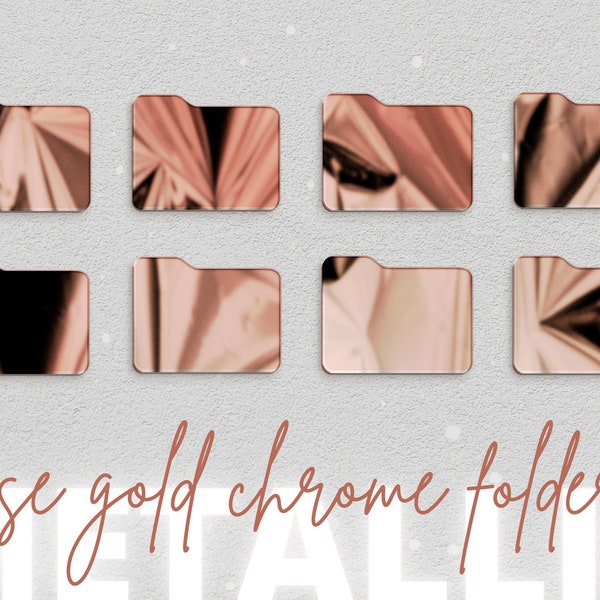 Rose Gold Desktop Icons Etsy
