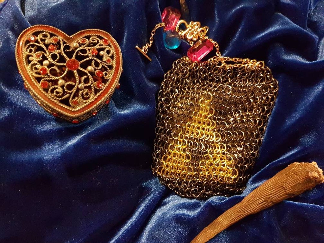 Triforce Chain Mail Pouch - Etsy
