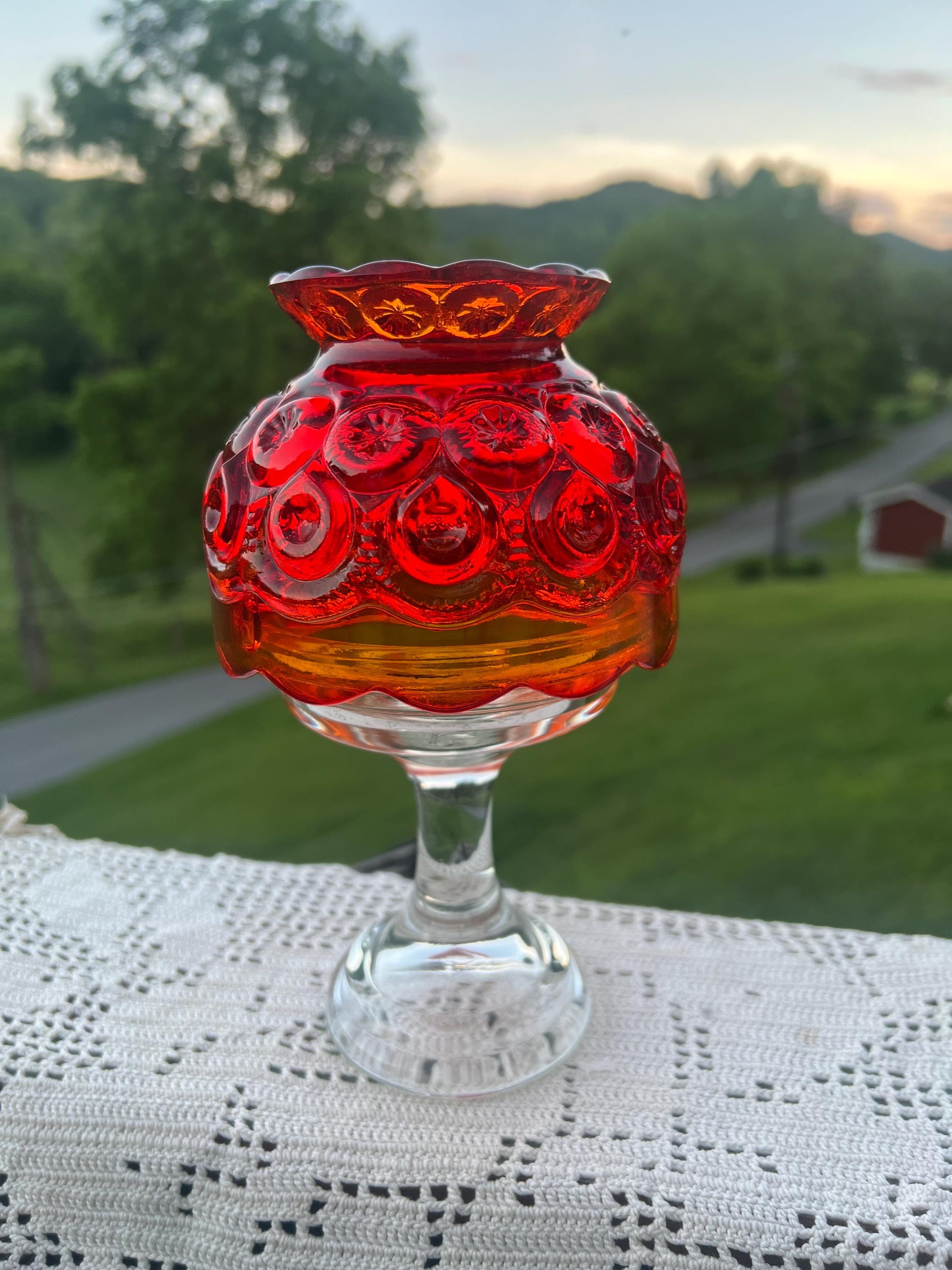 Amberina Fairy Lamp Top - Etsy