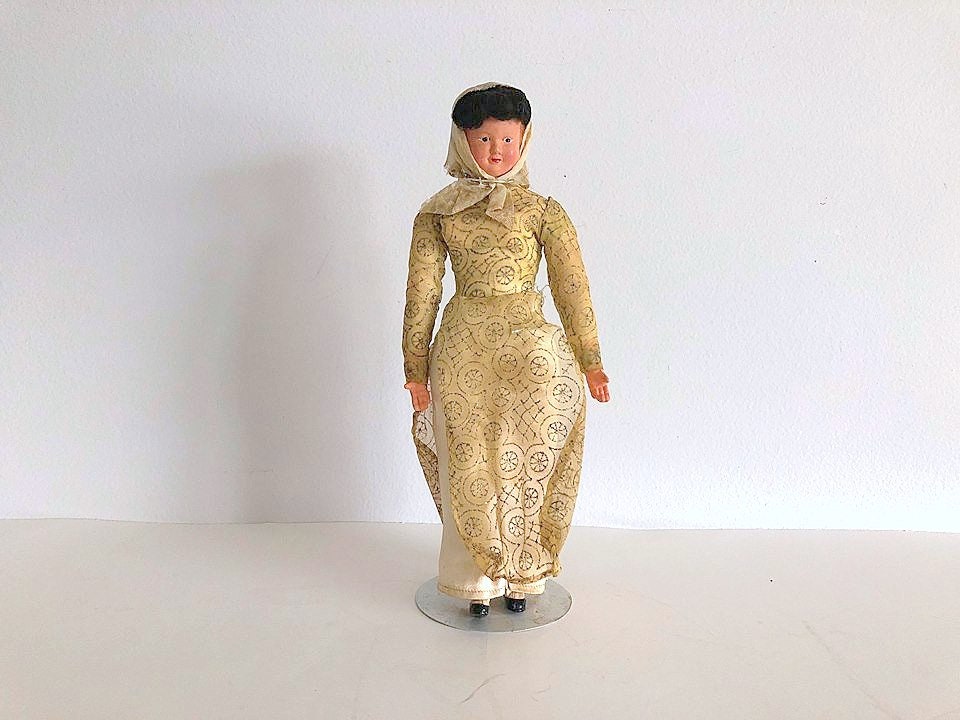 Antique Oriental Collectible Asian Chinese Cloth Doll On A Etsy
