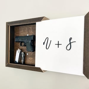Hidden Storage - Hidden Gun Concealment - Gun Storage - 3D Letter Gift - Fathers Day Gift - Husband Gift - Hidden Gun - Anniversary Gift