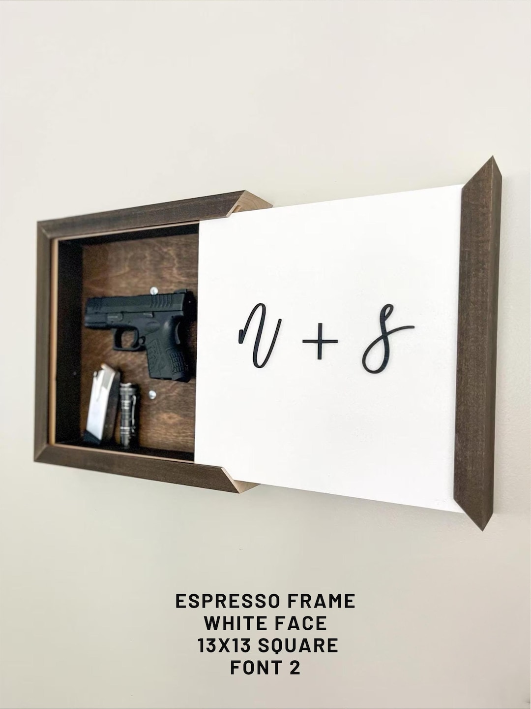 Hidden Gun Concealment - Gun Storage - Custom Gifts For Men - Father's Day Gift - Christmas Gift for Husband- Anniversary Gift for Men