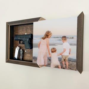 Hidden Gun Concealment - Gun Storage - Custom Photo Gifts For Men - Father's Day Gift - Christmas Gift for Husband- Anniversary Gift for Men