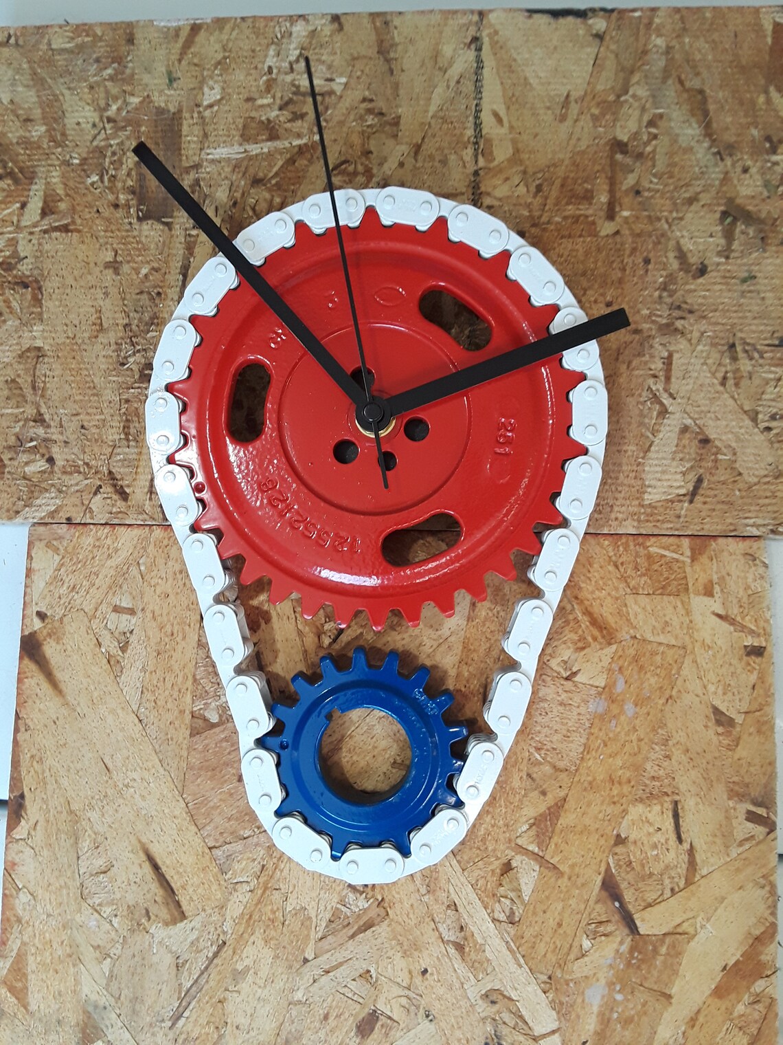 Recycled Auto Part Timing Chain Clock Etsy