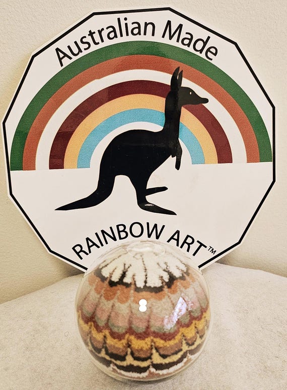 PAPERWEIGHT Coloured Sands Souvenir by Rainbow Art Australia
