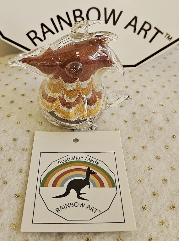 AUSTRALIAN KOOKABURRA Coloured Sands Souvenir By Rainbow Art Australia