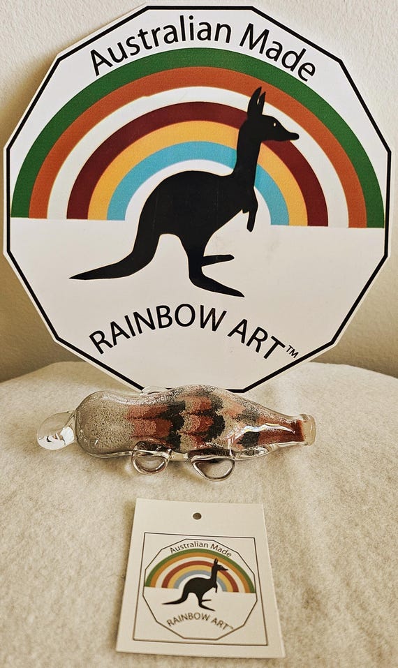 AUSTRALIAN PLATYPUS  Coloured Sands Souvenir by Rainbow Art Australia