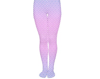 Yume Kawaii Strumpfhose - Mermaid Hearts Bottoms Cute Yume Kawaii Harajuku Fairy Kei Jfashion Sweet Lolita Hime Soft Pastel Mermaidcore Style