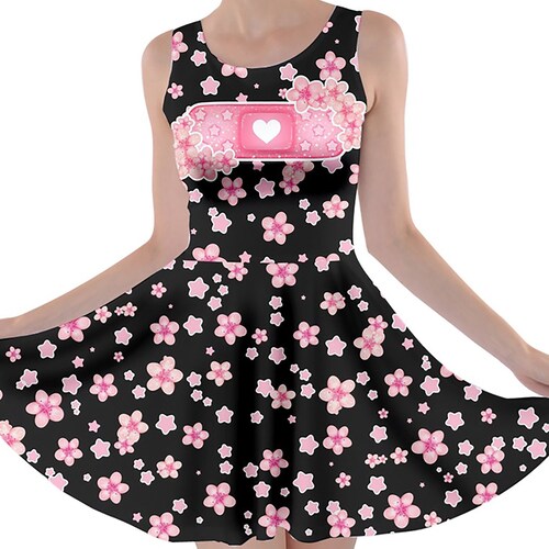 Bandage Cherry Blossoms Skater Dress Menhera Fairy Kei Etsy Ireland