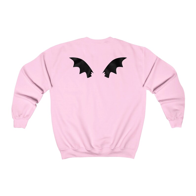 Coffin Bats Cross Sweatshirt Heart Creepy Cute Yume Kawaii Etsy