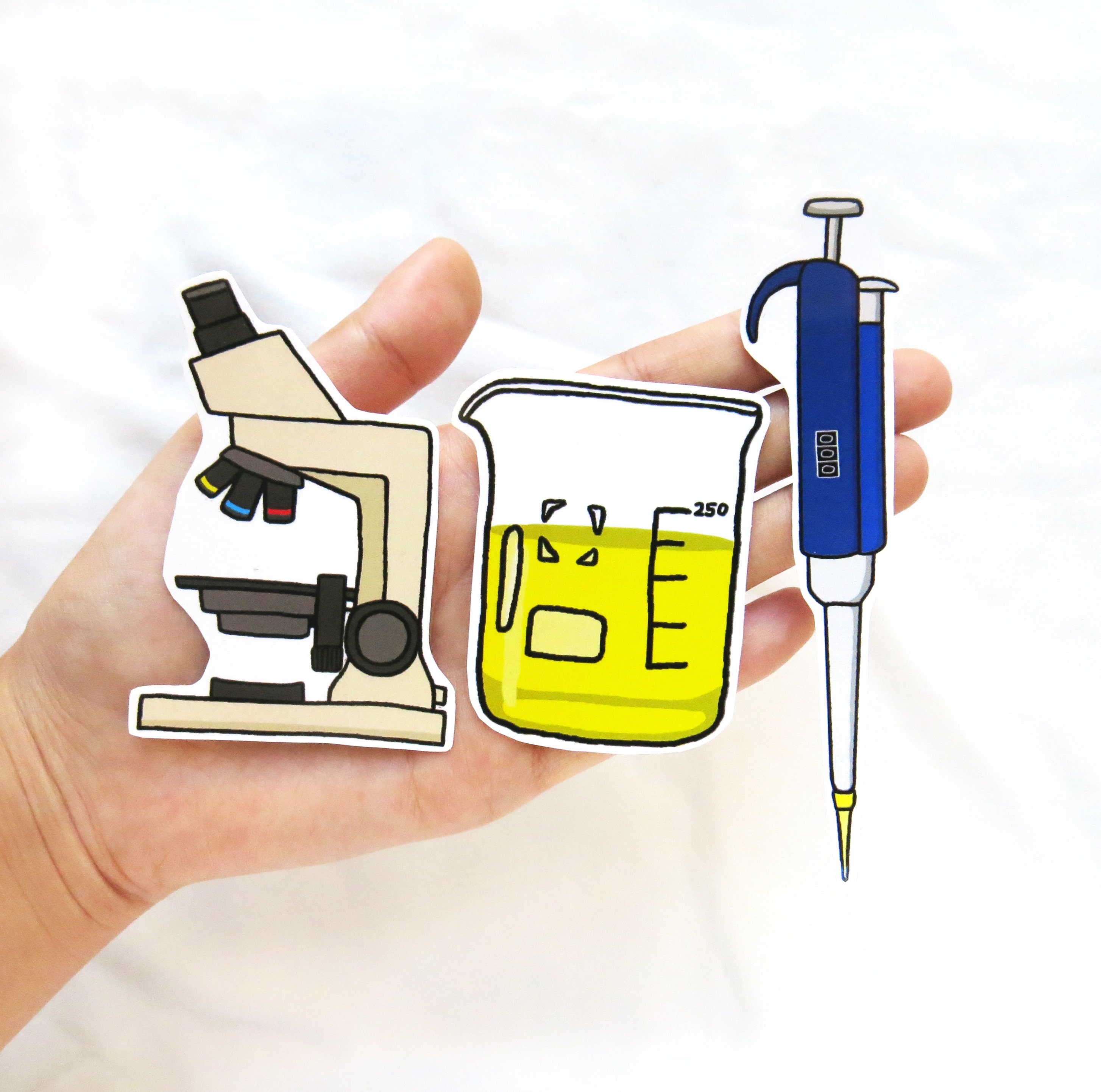 Laboratory Apparatus Sticker Big pipette sticker beaker Etsy