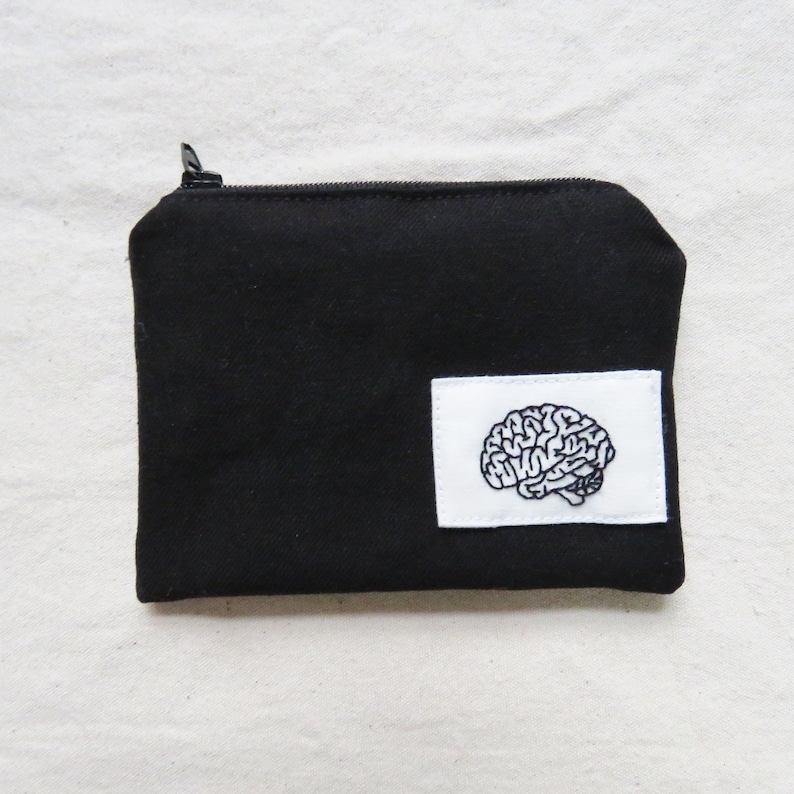 science embroidery chemistry embroidery biology embroidery Brain Science pouch brain embroidery doctor nurse gift biology