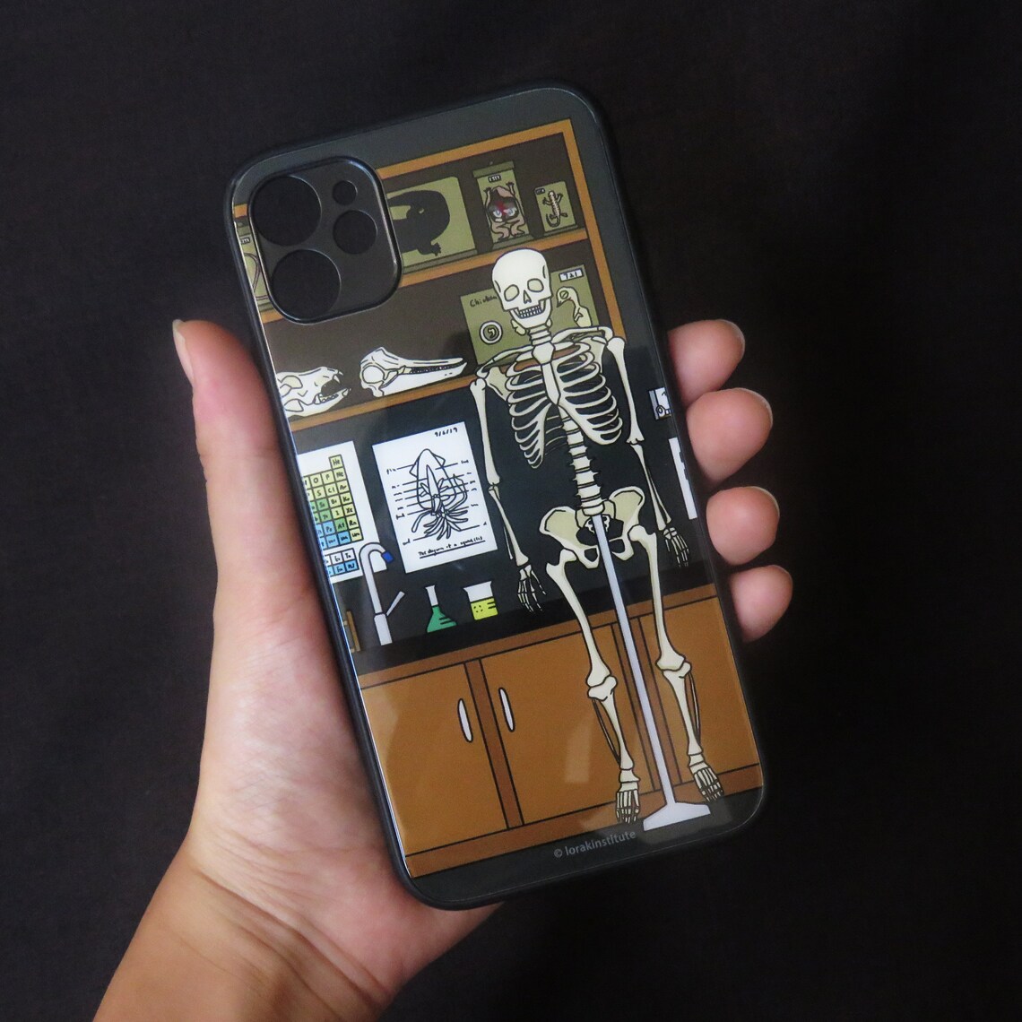 Skeleton phone case laboratory phone case biology phone Etsy