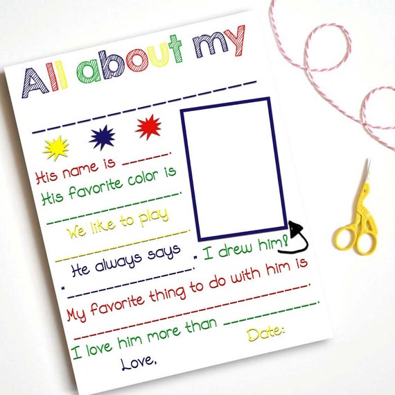 Download Fathers Day Fill In The Blank Printable Grandpa Gift Etsy