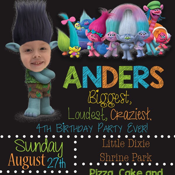 Custom Order for AZDELL, S ONLY! - Trolls invite