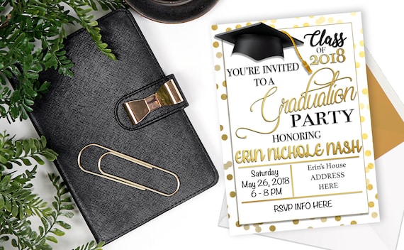 Graduation Invitations Zoom Party Virtual Evite Etsy