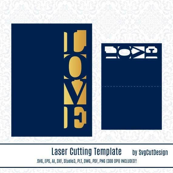 Love Greeting Card Mothers Day Mum Svg Laser Cut Templates Zoom
