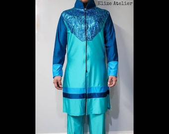 Oceans Dance Men Outfit/ Dance tunic/ long sleeve top with pants/ uniform/ PRAISE wardrobe/ ropa de danza/ christian/ cristiana/ clothing