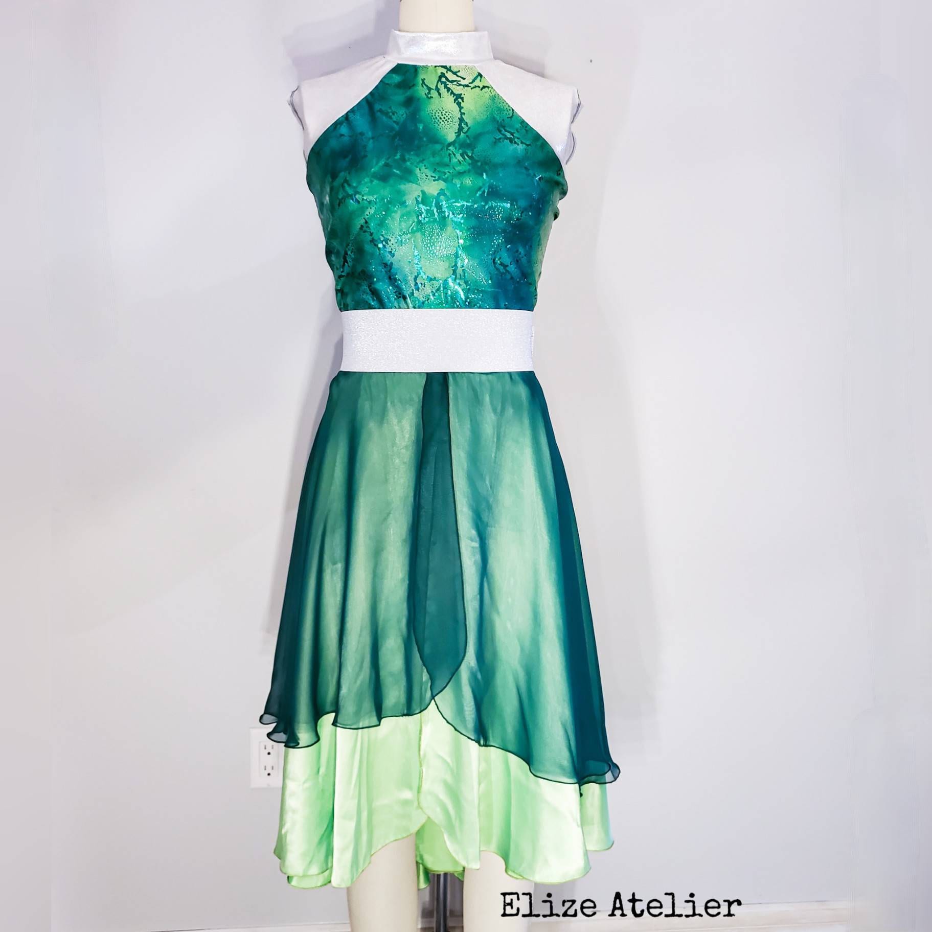 green praise dance dress Delia's By Dolls Kill Velvet Mini Dress main image 1