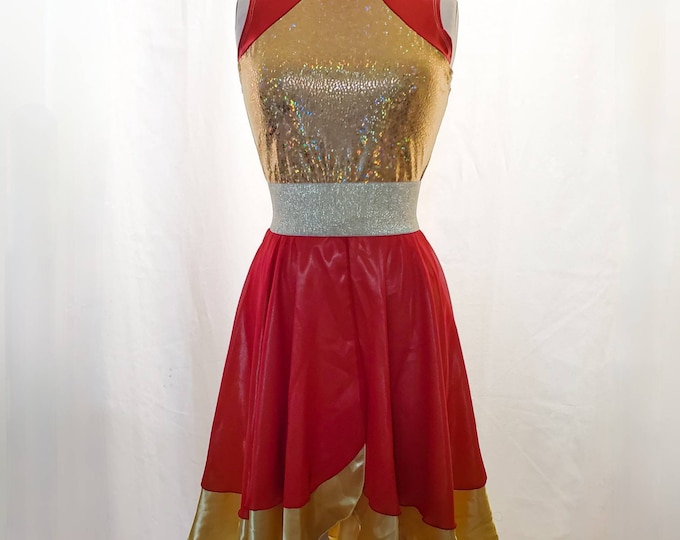 Elise S S Shirt Dress Cloud Dancer Aop Red main image 0