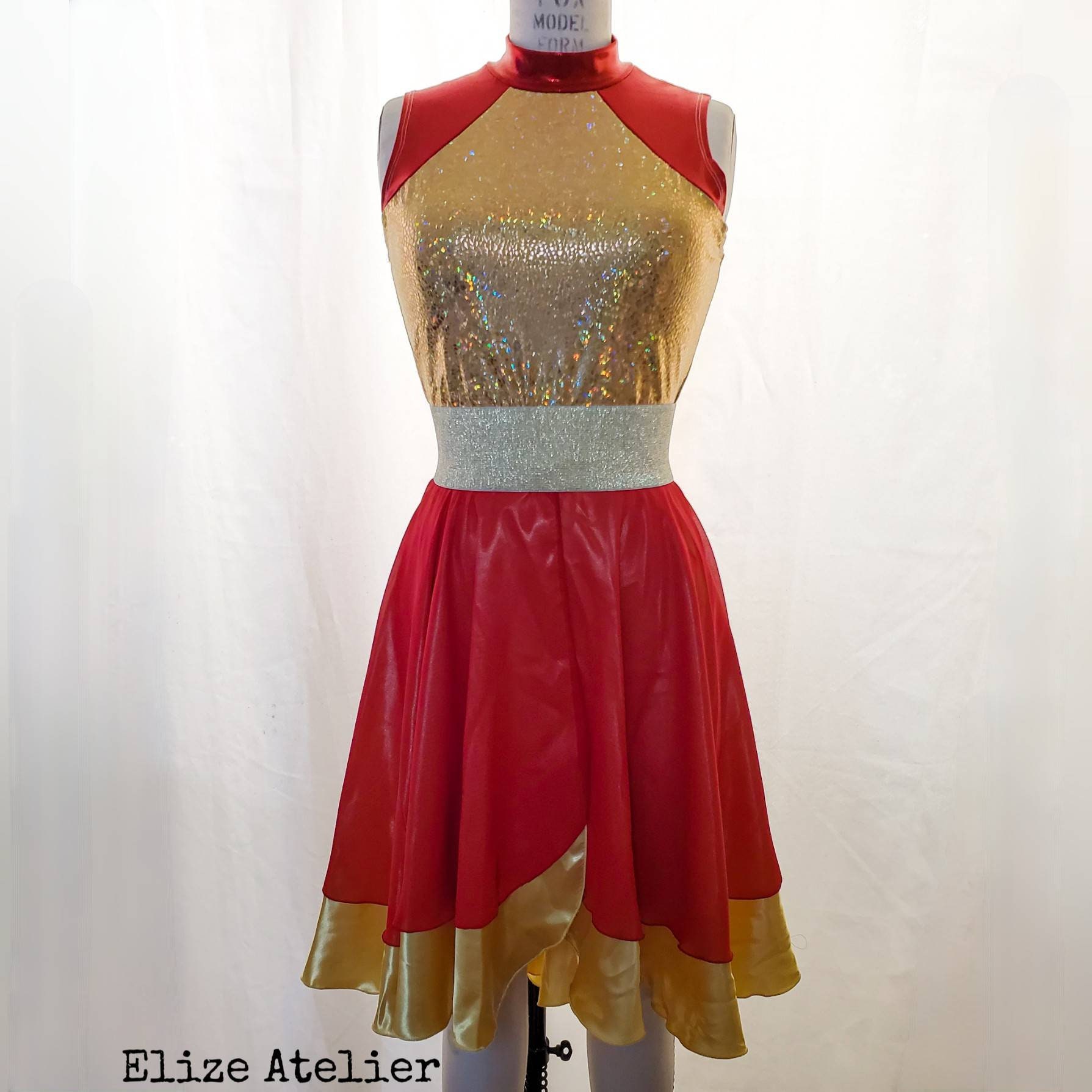strapless open back dress Dance Dress (CW390) Red / Medium main image 1