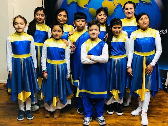 Hannah Dance Dress Dance Dress Royal Blue Yellow Dress Worship