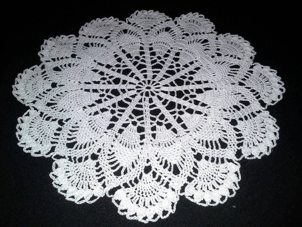 Crochet doily Round doilies Medium doily White doily | Etsy