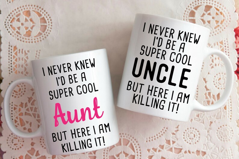 Aunt and Uncle Gift Aunt Mug New Uncle Gift New Aunt Etsy