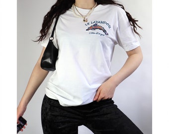 Cool dolphin embroidered tshirt