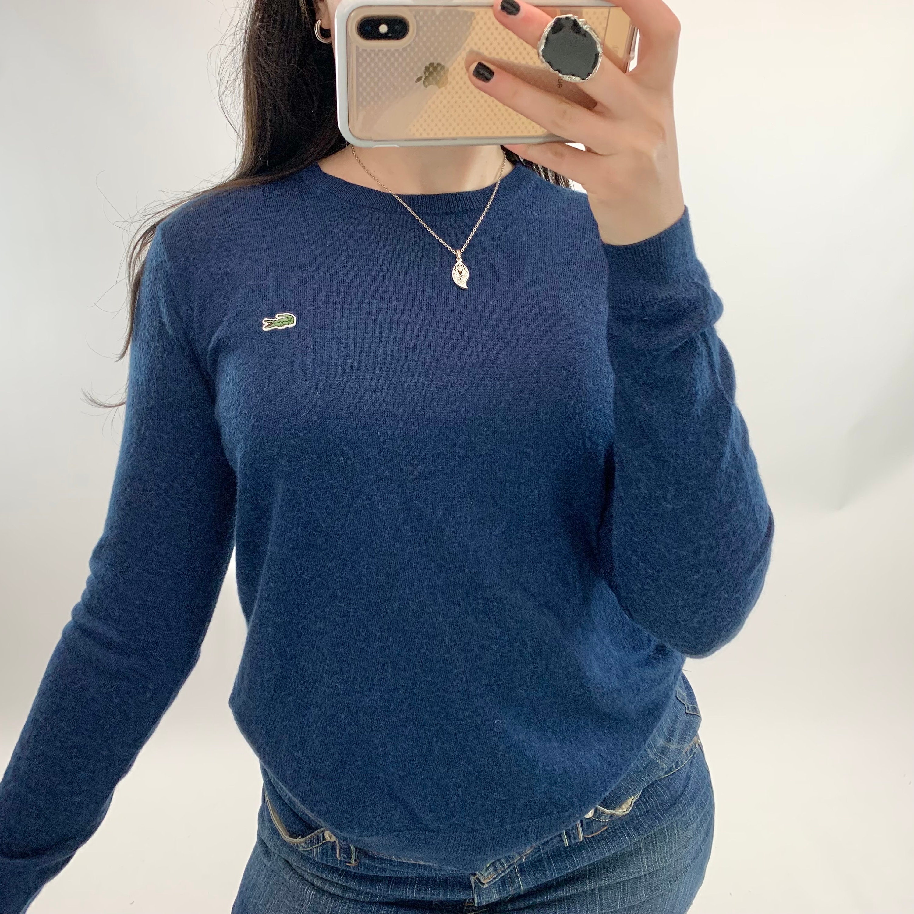 Lacoste top blue jumper