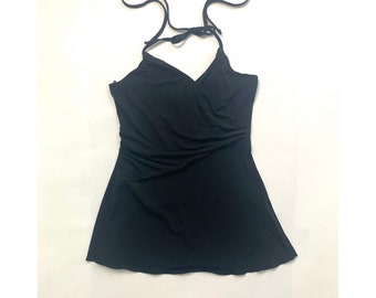 A size S, 00's black halter top